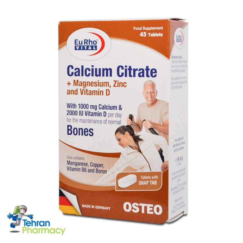 کلسیم سیترات یوروویتال - EURho VITAL Calcium Citrate
